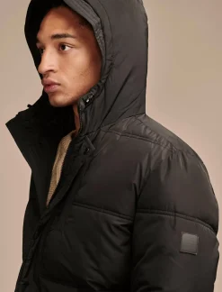 Lucky Brand davis hooded puffer black*MEN Jackets & Outerwear