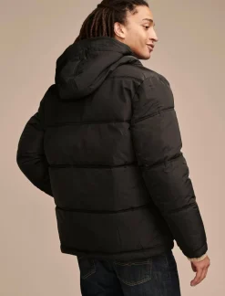 Lucky Brand davis hooded puffer black*MEN Jackets & Outerwear