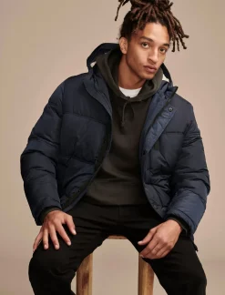 Lucky Brand davis hooded puffer navy*MEN Jackets & Outerwear