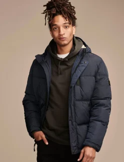 Lucky Brand davis hooded puffer navy*MEN Jackets & Outerwear