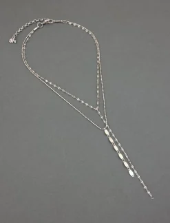 Lucky Brand delicate layer chain necklace silver*WOMEN Jewelry