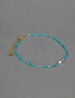 Lucky Brand delicate turquoise collar necklace gold*WOMEN Jewelry