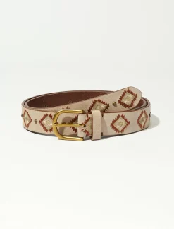 Lucky Brand desert embroidered belt grey*WOMEN Belts