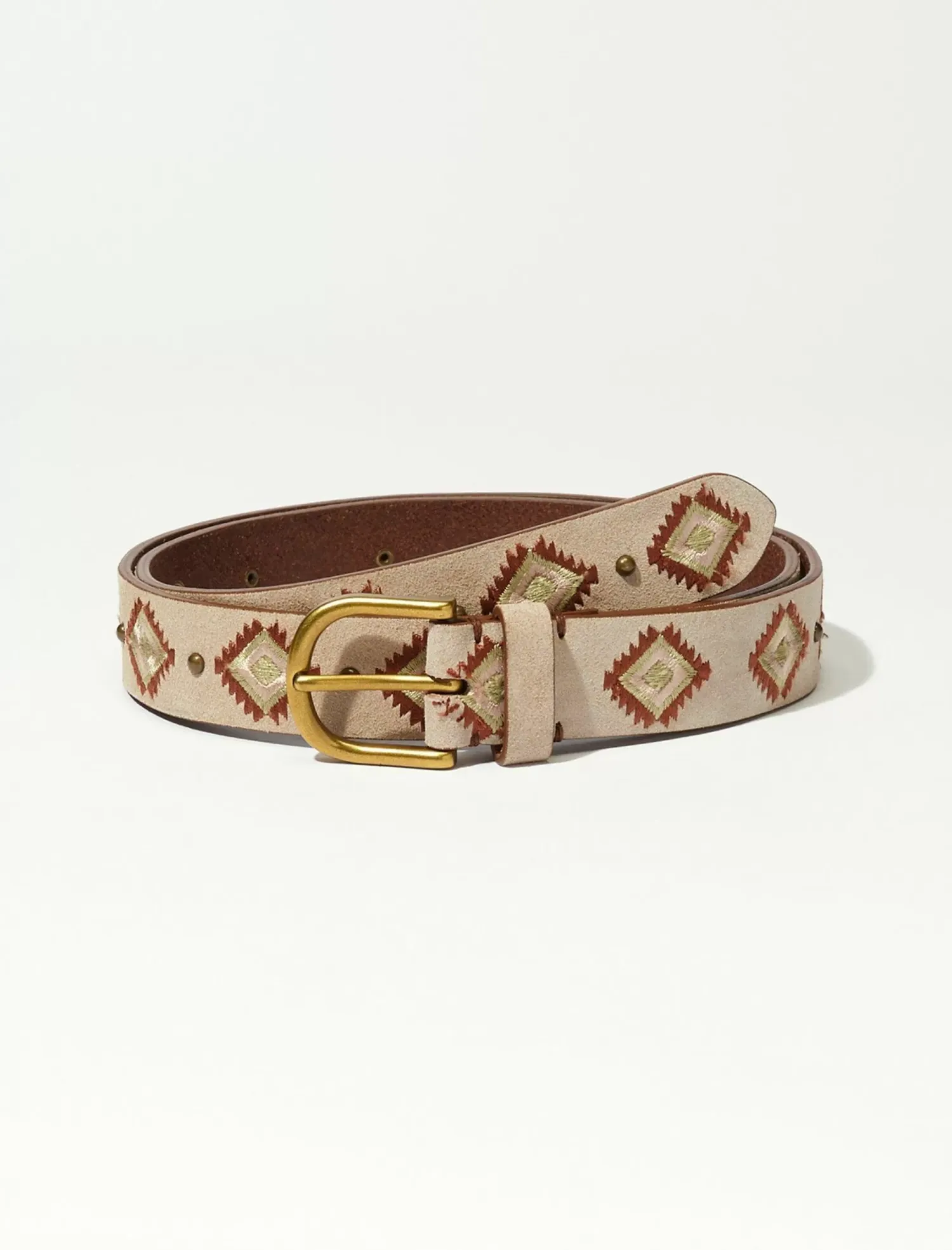 Lucky Brand desert embroidered belt grey*WOMEN Belts