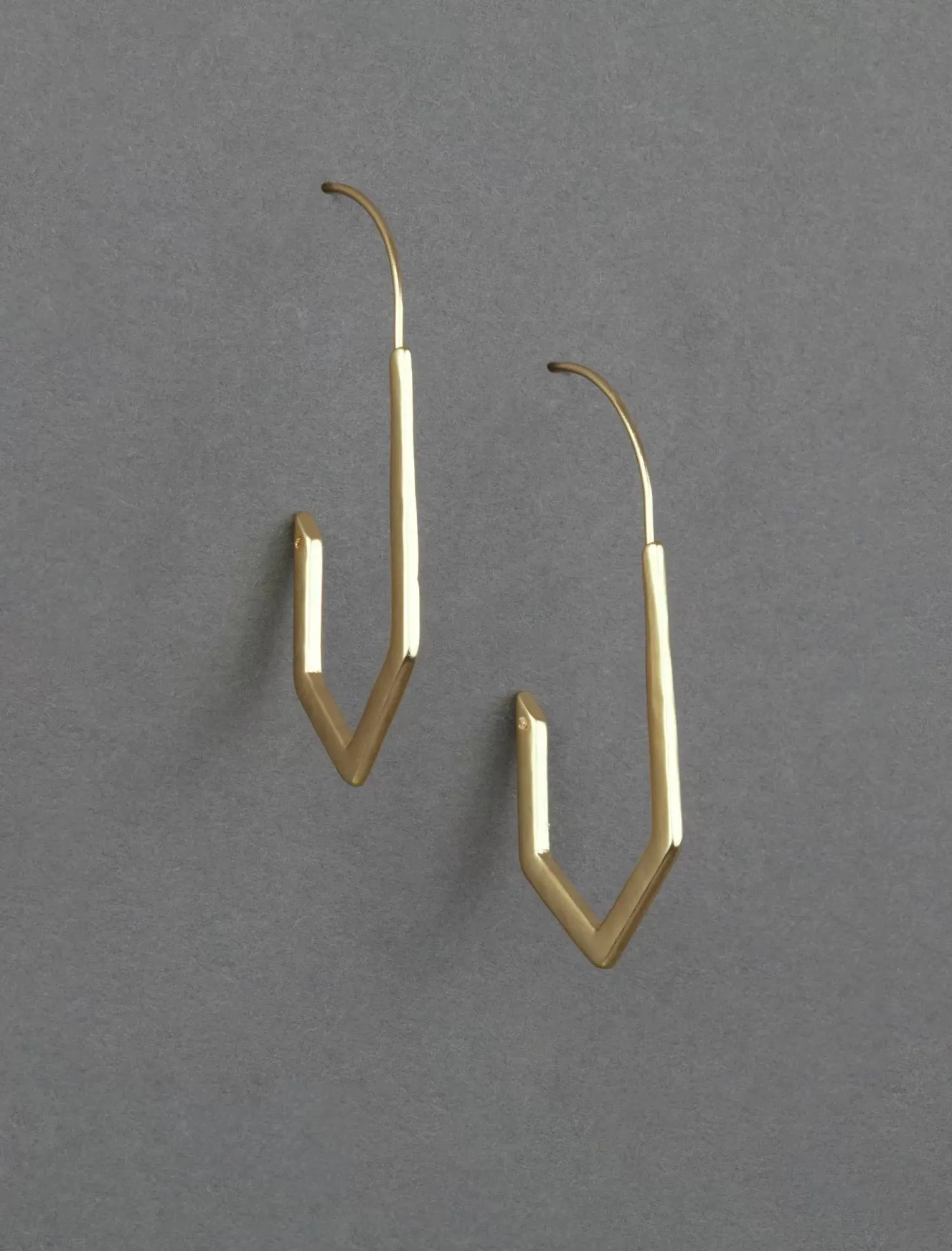 Lucky Brand diamond threader hoop earring gold*WOMEN Jewelry