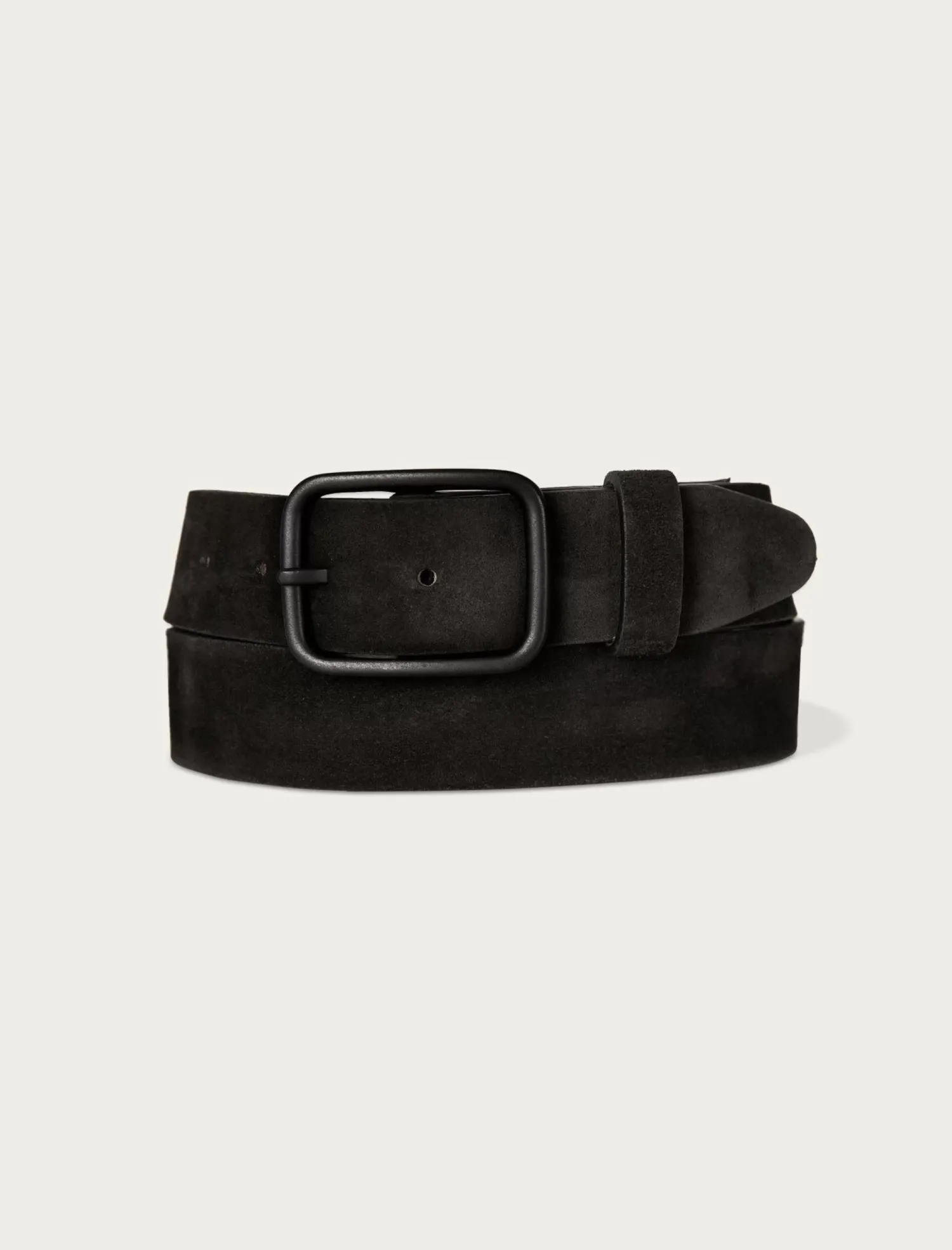 Lucky Brand distressed suede leather belt black*MEN Belts