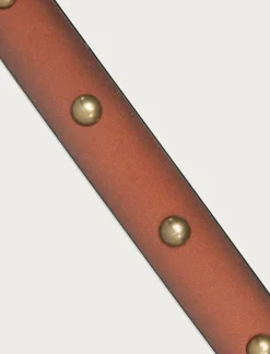 Lucky Brand dome studded leather belt medium brown*WOMEN Belts