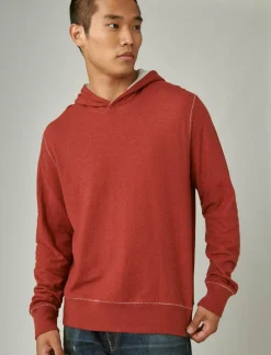 Lucky Brand duo fold hoodie 636 red*MEN Shirts & Tops