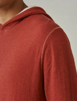Lucky Brand duo fold hoodie 636 red*MEN Shirts & Tops