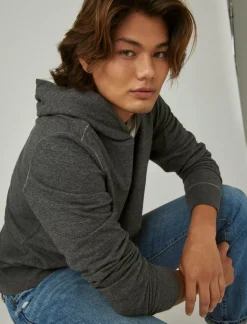 Lucky Brand duo fold hoodie charcoal*MEN Shirts & Tops