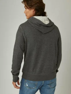 Lucky Brand duo fold hoodie charcoal*MEN Shirts & Tops