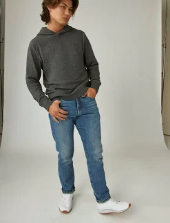 Lucky Brand duo fold hoodie charcoal*MEN Shirts & Tops