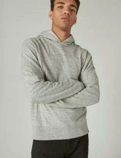 Lucky Brand duofold hoodie heather grey*MEN Shirts & Tops