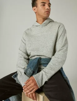 Lucky Brand duofold hoodie heather grey*MEN Shirts & Tops