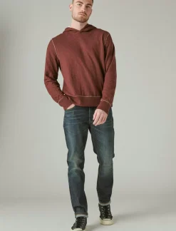 Lucky Brand duofold hoodie #550 burgandy*MEN Shirts & Tops