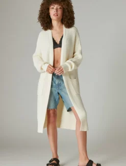 Lucky Brand duster cardigan straw heather*WOMEN Sweaters & Sweatshirts