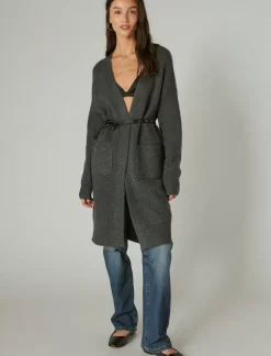 Lucky Brand duster cardigan dark grey heather*WOMEN Sweaters & Sweatshirts