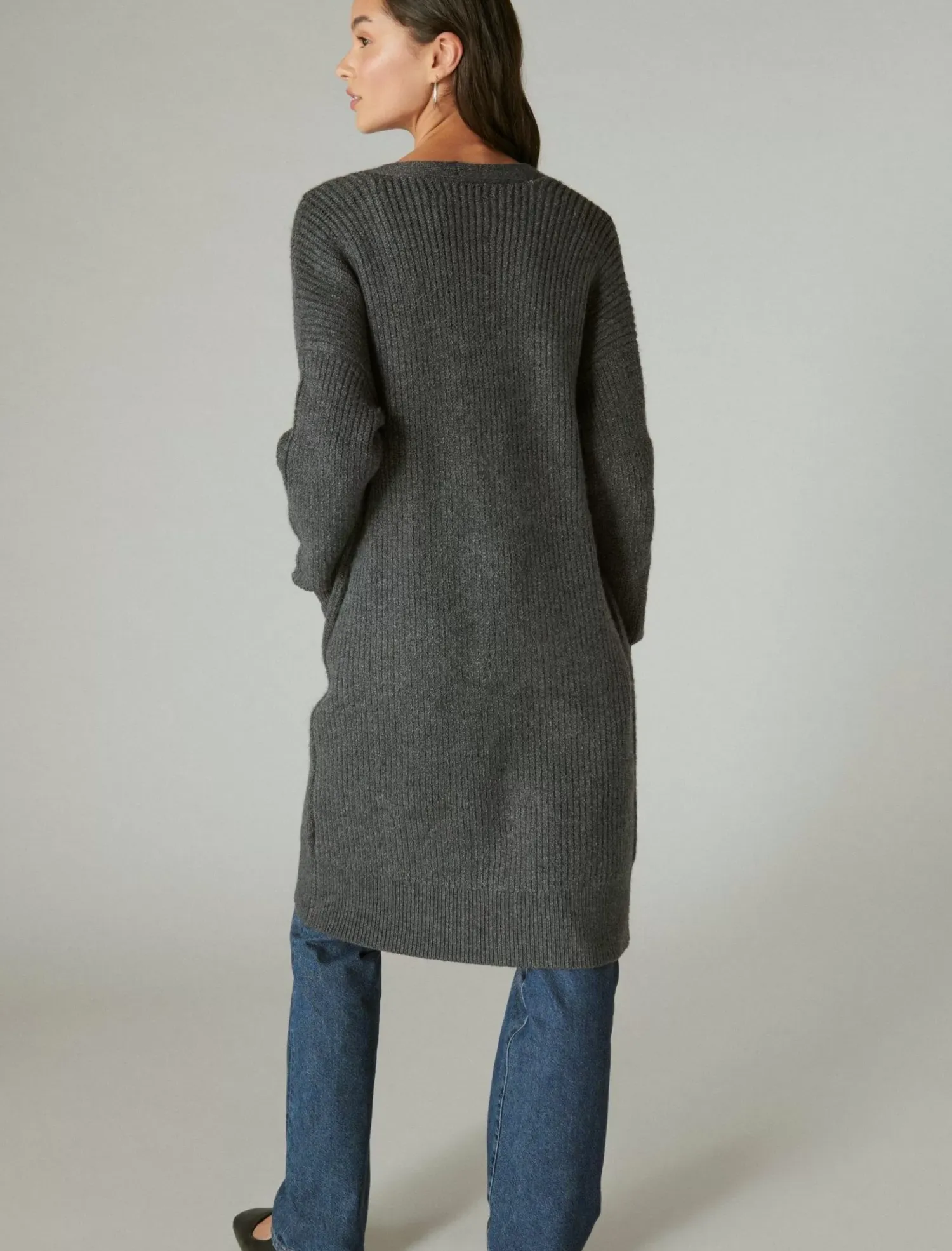 Lucky Brand duster cardigan dark grey heather*WOMEN Sweaters & Sweatshirts