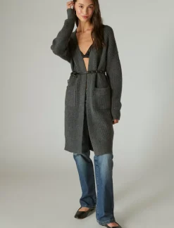 Lucky Brand duster cardigan dark grey heather*WOMEN Sweaters & Sweatshirts