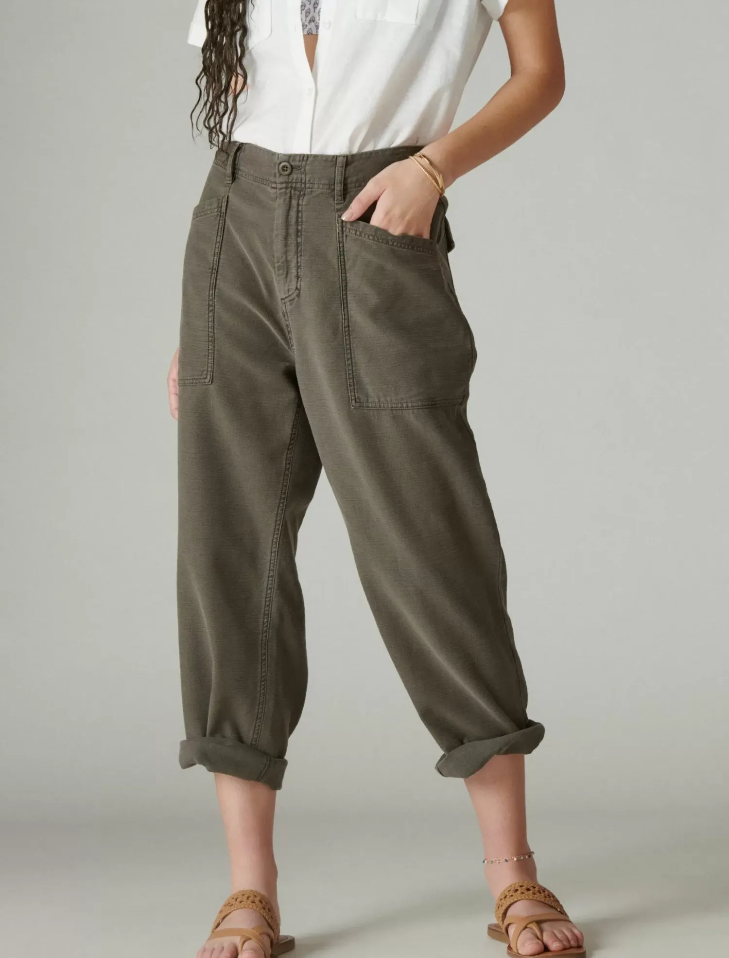Lucky Brand easy pocket utility pant raven*WOMEN Pants