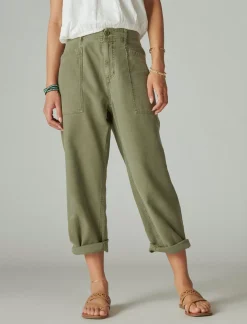 Lucky Brand easy pocket utility pant dusty olive*WOMEN Pants