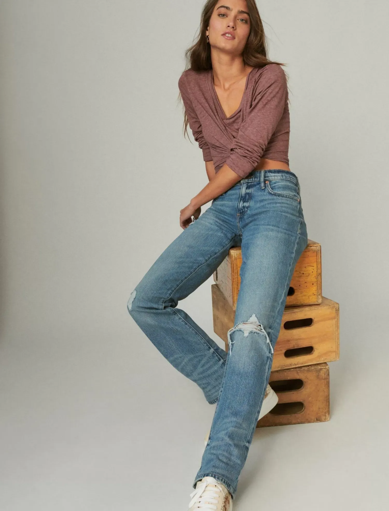 Lucky Brand easy rider boot equinox dest*WOMEN|JEANS Jeans|Bootcut