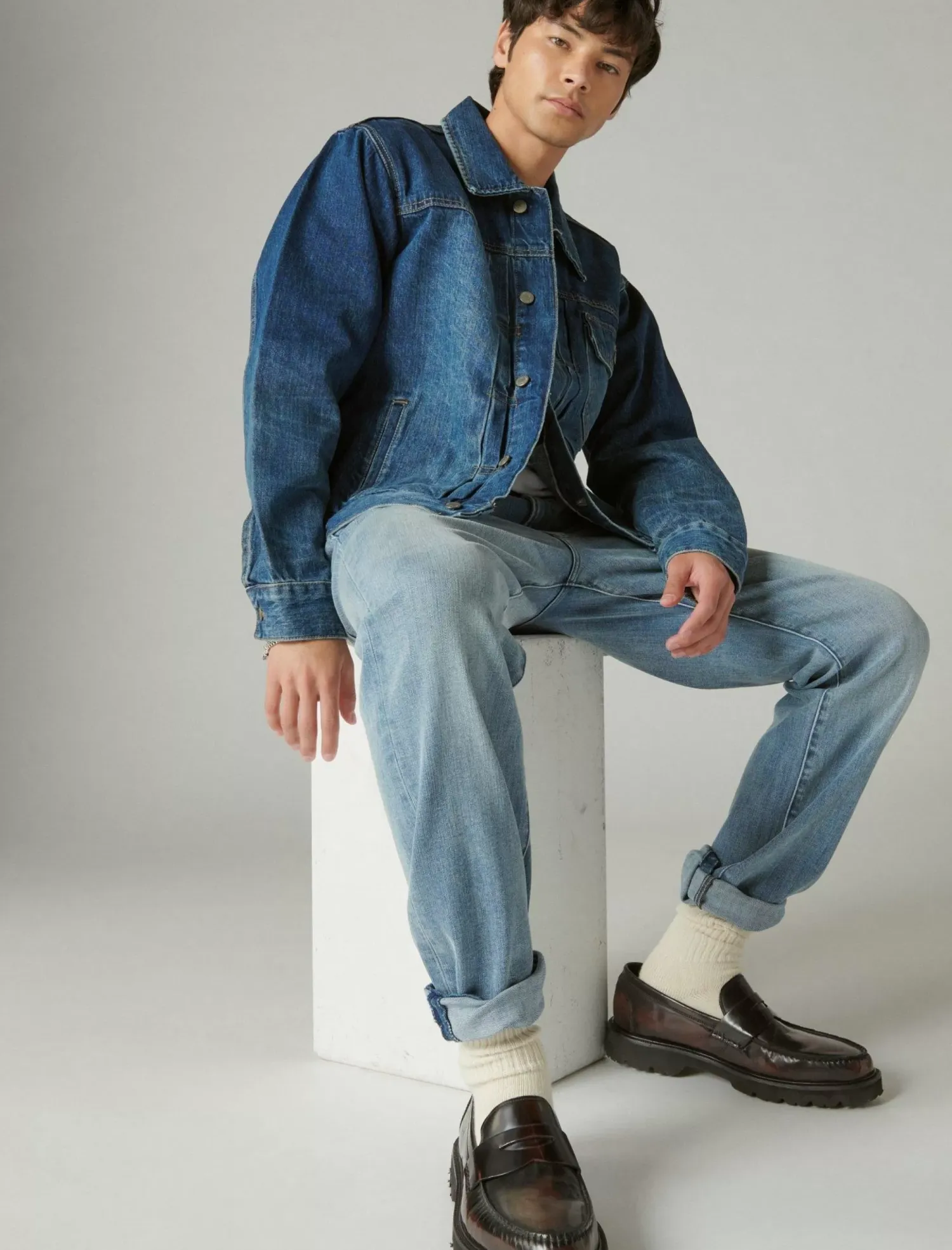 Lucky Brand easy rider boot premium coolmax stretch jean polaris*MEN|JEANS Jeans|Bootcut