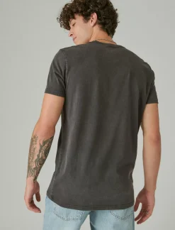 Lucky Brand elvis signature jet black*MEN Graphic Tees