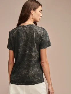 Lucky Brand embrace floral poster classic crew iron ore*WOMEN Graphic Tees