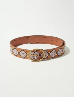 Lucky Brand embroidered bloom stud belt multi*WOMEN Belts