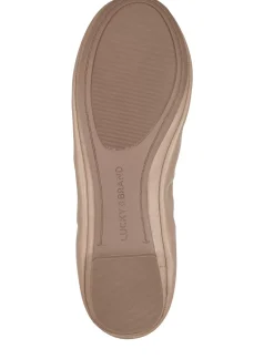 Lucky Brand emmie ballet leather flats overflow beige*WOMEN Shoes