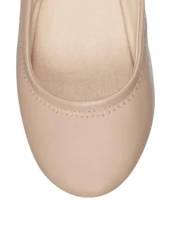 Lucky Brand emmie ballet leather flats overflow beige*WOMEN Shoes