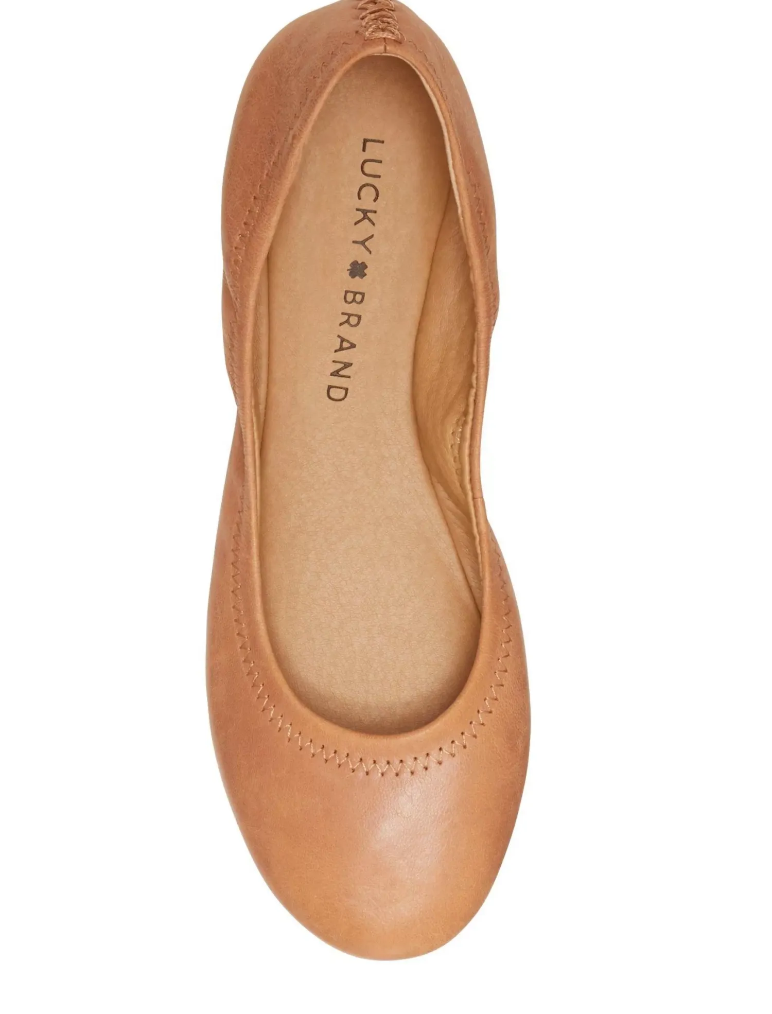 Lucky Brand emmie ballet leather flats medium brown*WOMEN Shoes