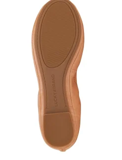 Lucky Brand emmie ballet leather flats medium brown*WOMEN Shoes