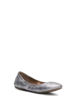Lucky Brand emmie ballet leather flats open grey*WOMEN Shoes