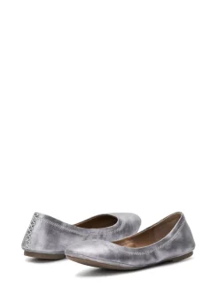 Lucky Brand emmie ballet leather flats open grey*WOMEN Shoes