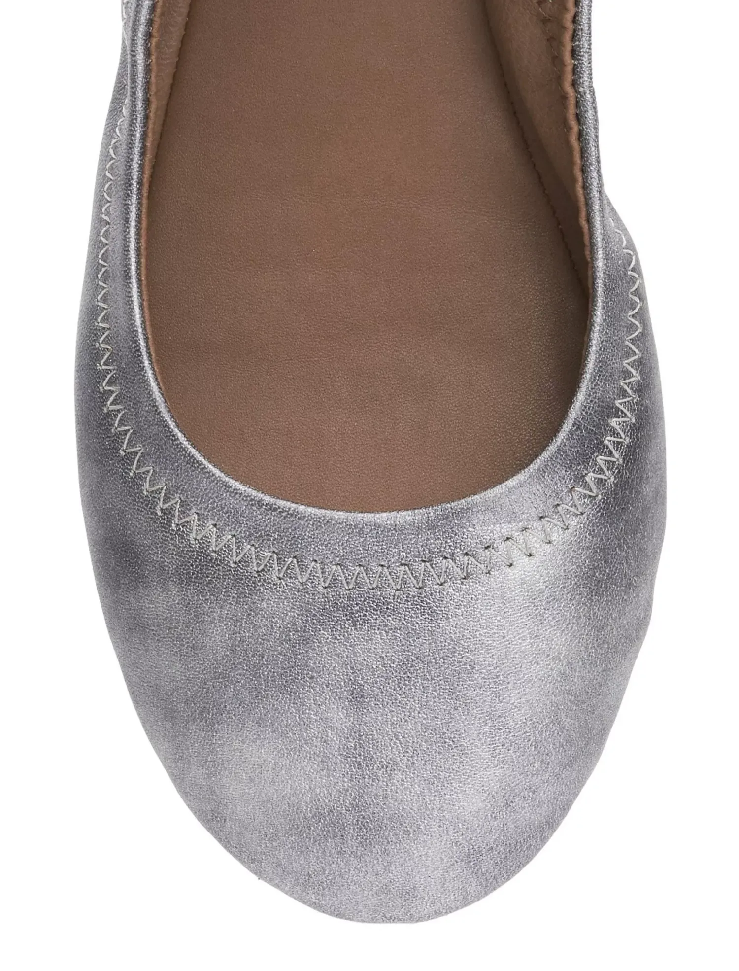 Lucky Brand emmie ballet leather flats open grey*WOMEN Shoes
