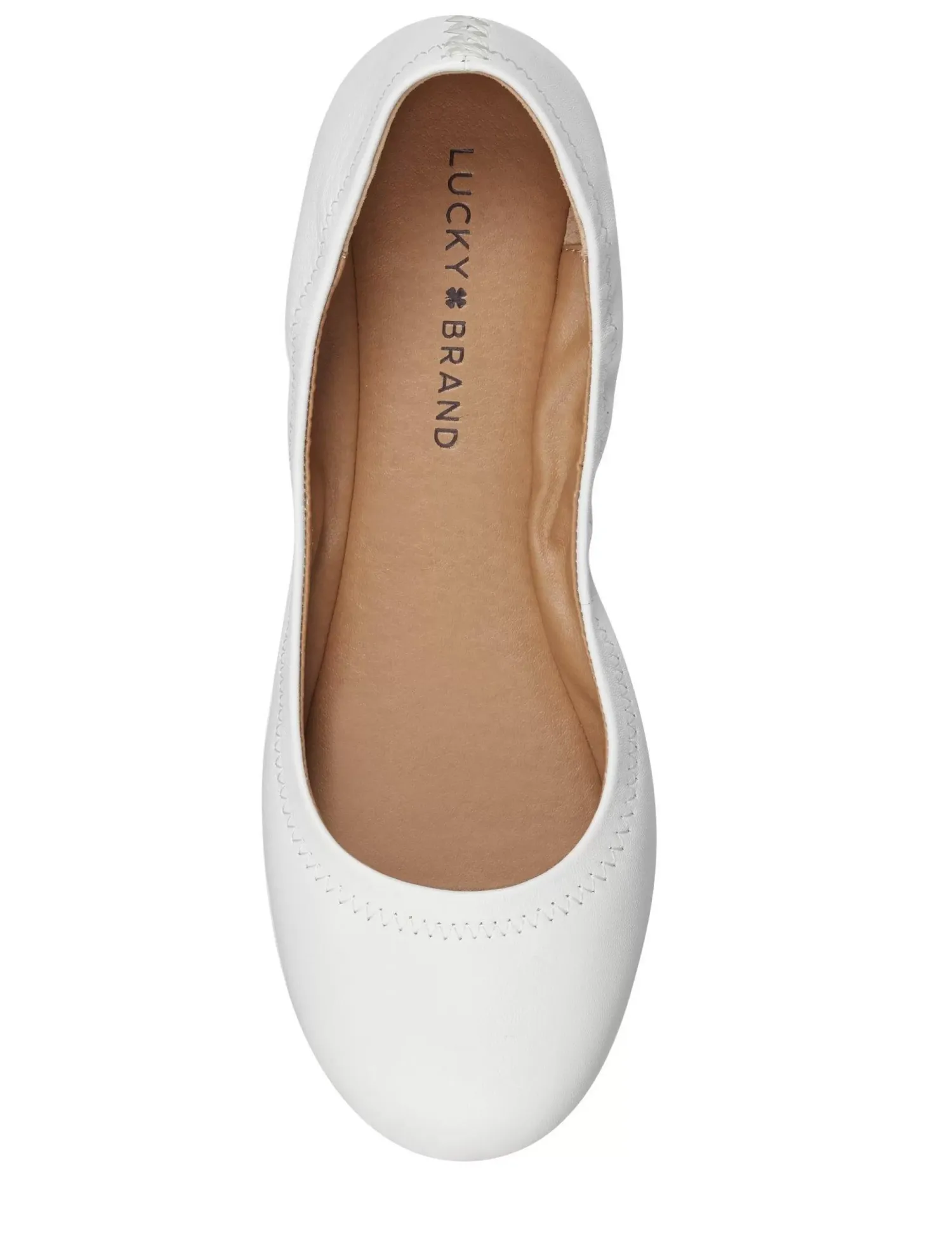 Lucky Brand emmie ballet leather flats open white/natural*WOMEN Shoes