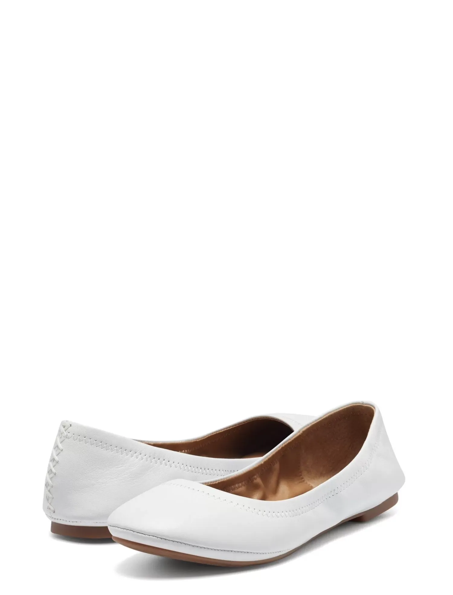 Lucky Brand emmie ballet leather flats open white/natural*WOMEN Shoes