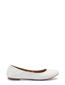 Lucky Brand emmie ballet leather flats open white/natural*WOMEN Shoes