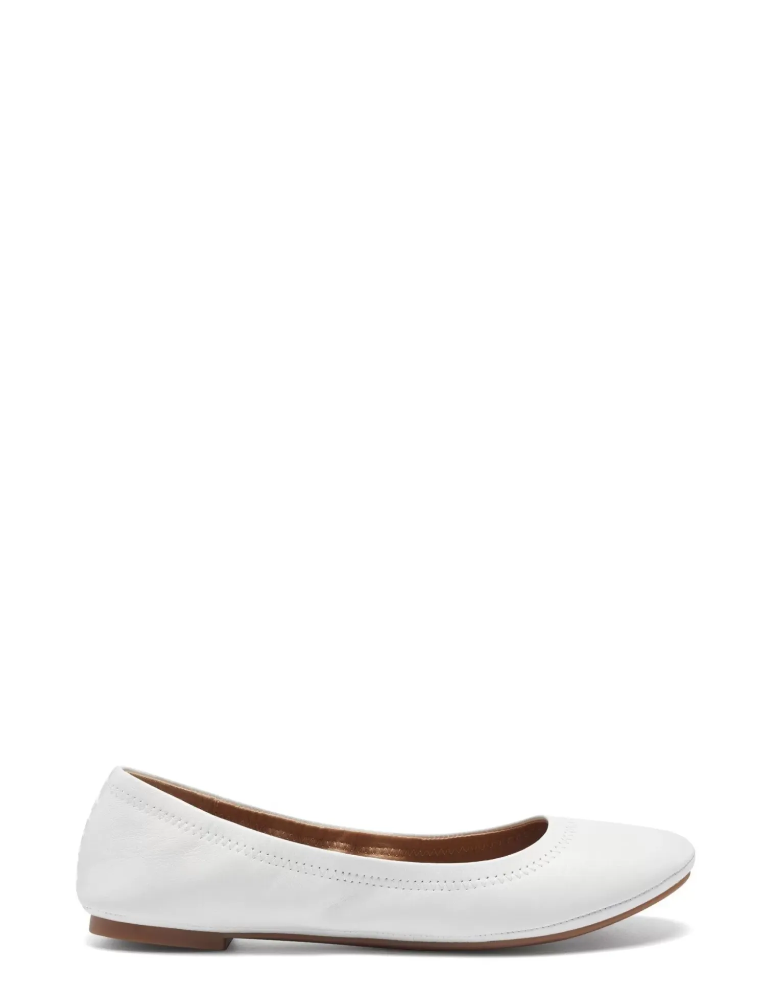 Lucky Brand emmie ballet leather flats open white/natural*WOMEN Shoes