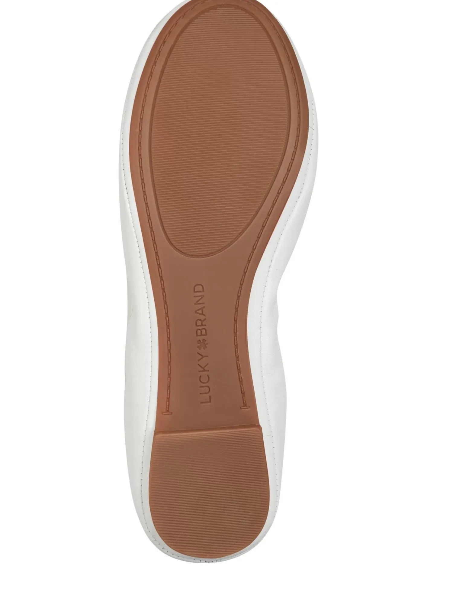 Lucky Brand emmie ballet leather flats open white/natural*WOMEN Shoes
