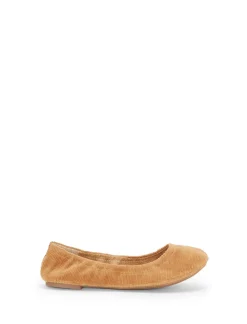 Lucky Brand emmie ballet leather flats medium brown*WOMEN Shoes