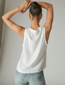 Lucky Brand endless summer tank bright white*WOMEN Graphic Tees