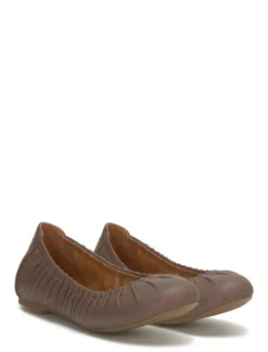 Lucky Brand erla flat open brown/rust*WOMEN Shoes
