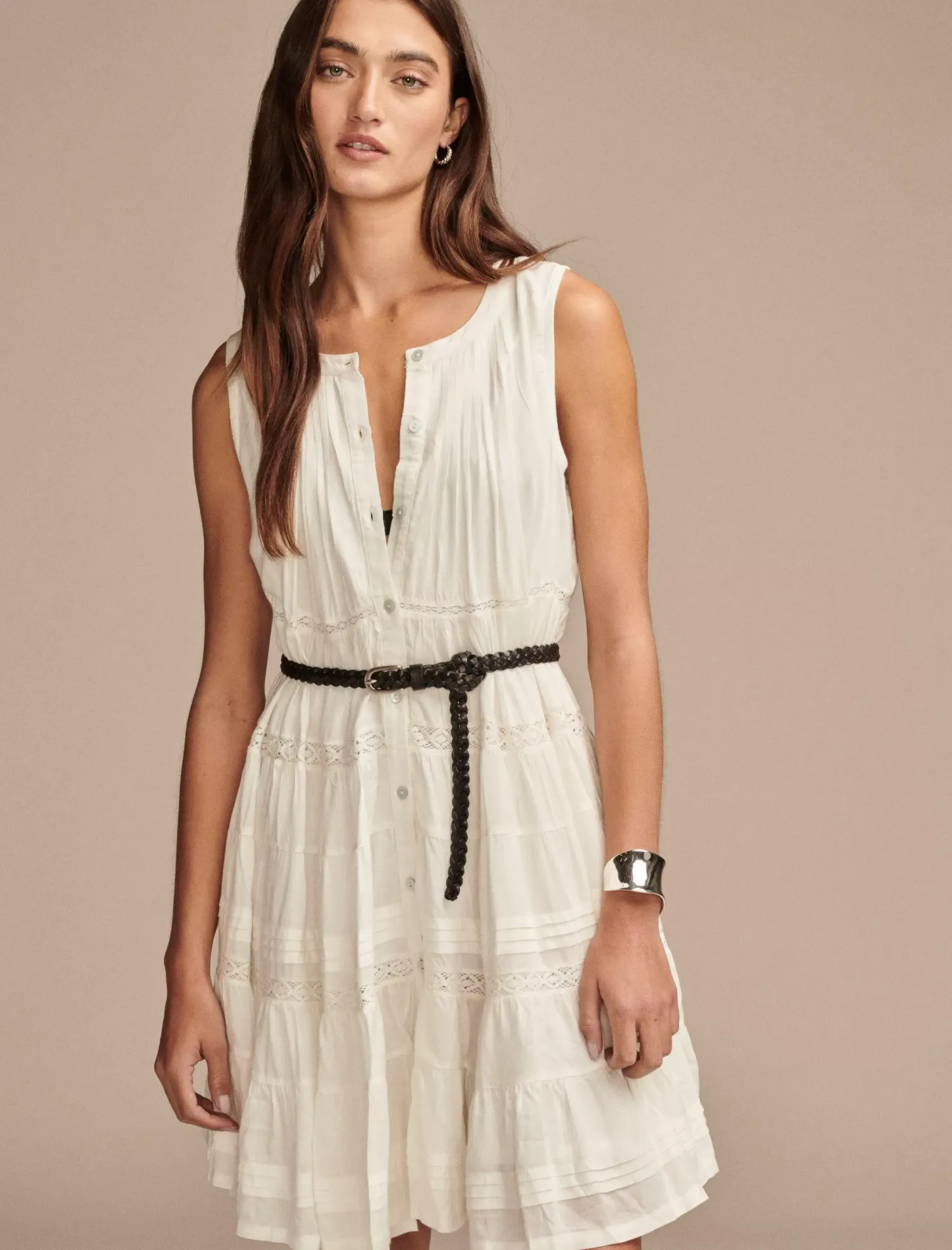 Lucky Brand everyday swing mini dress whisper white*WOMEN Dresses