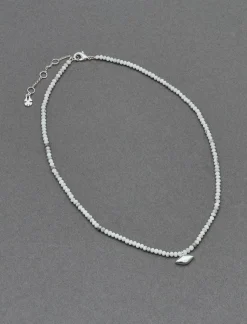 Lucky Brand evil eye beaded necklace silver*WOMEN Jewelry