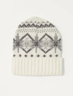 Lucky Brand fair isle beanie cloud dancer combo*WOMEN Hats