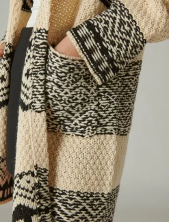 Lucky Brand fairisle coatigan egret combo*WOMEN Sweaters & Sweatshirts