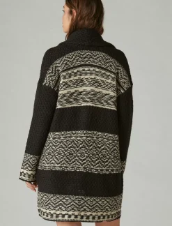 Lucky Brand fairisle coatigan dark bkl combo*WOMEN Sweaters & Sweatshirts